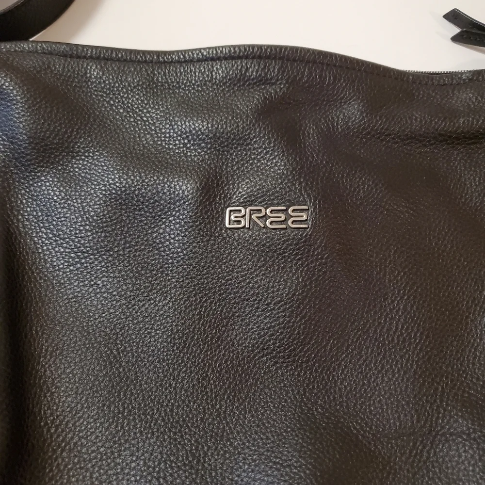 Bree Germany Black Leather Shoulder Bag - Picture 2 of 11